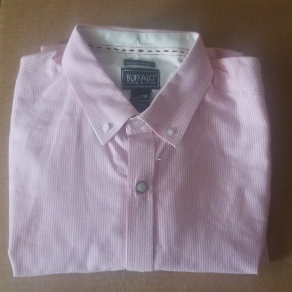 Buffalo David Bitton LS pinstripe shirt xl